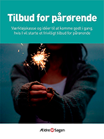 Hæfte med tilbud for pårørende